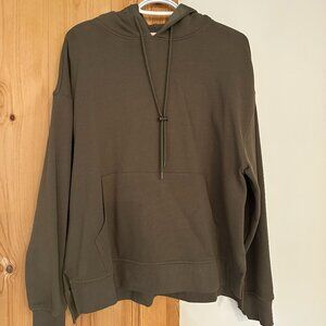 Olive Green Pullover Hoodie The Base NEW WITH TAGS